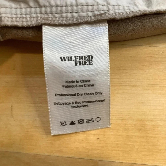 WILFRED FREE Tan Faux Suede Bloomer Shorts Size S - Picture 8 of 11